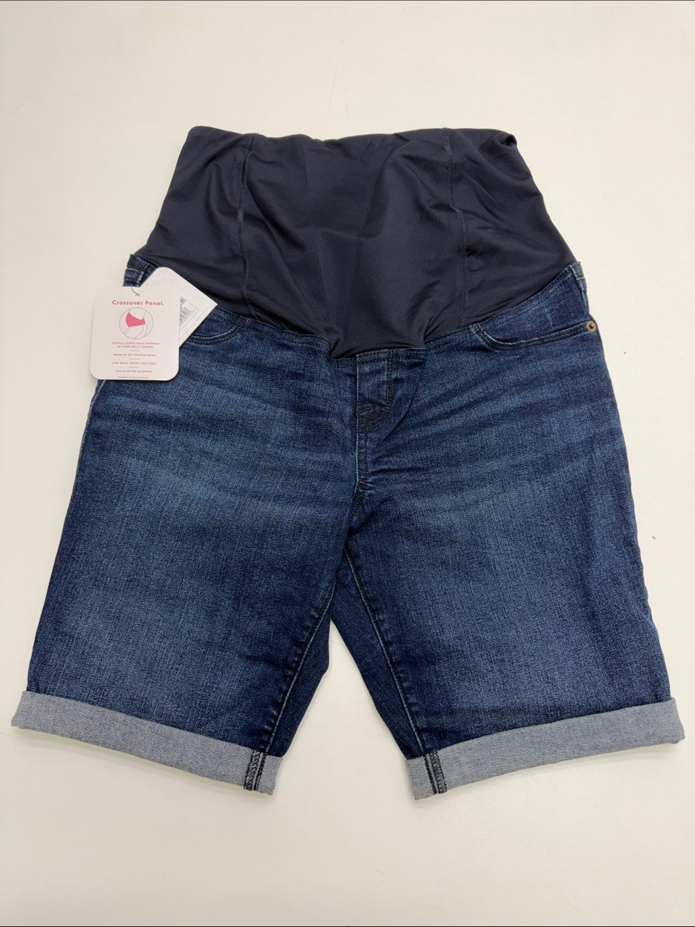 ISABEL MATERNITY Women’s 8 Bermuda Blue Jean Shorts